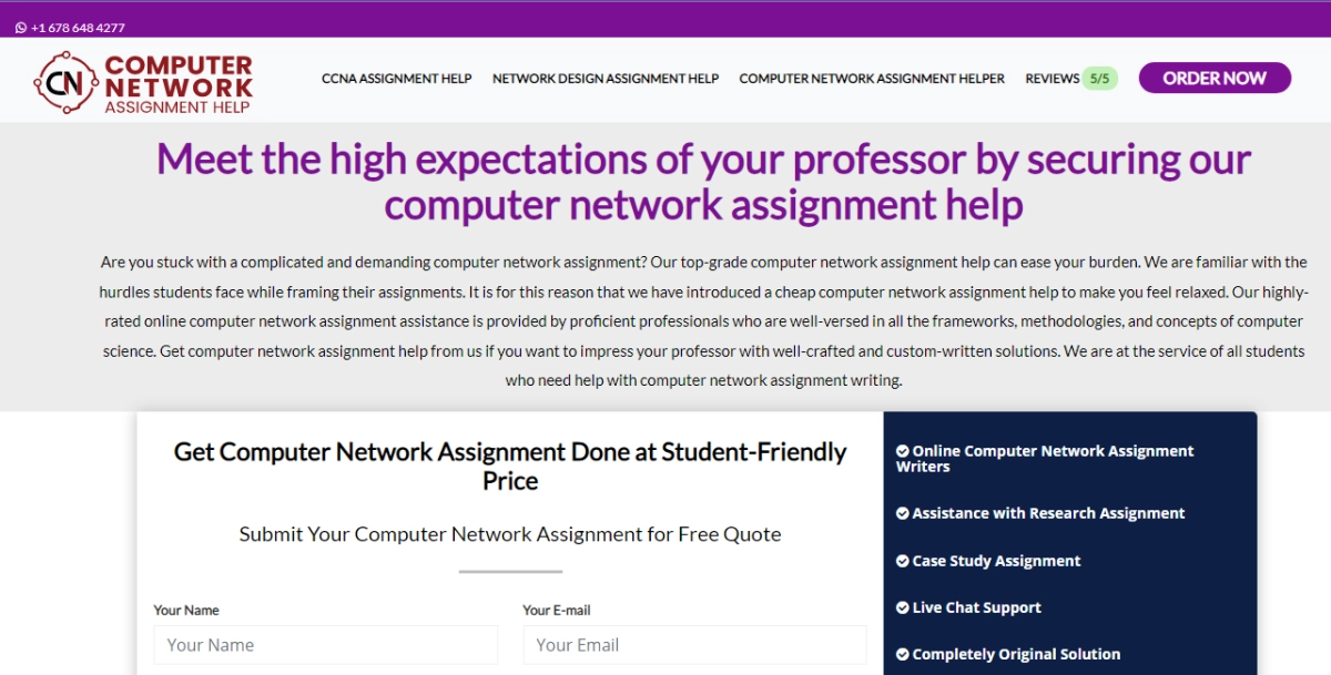 Computer Network Assignment Helps background