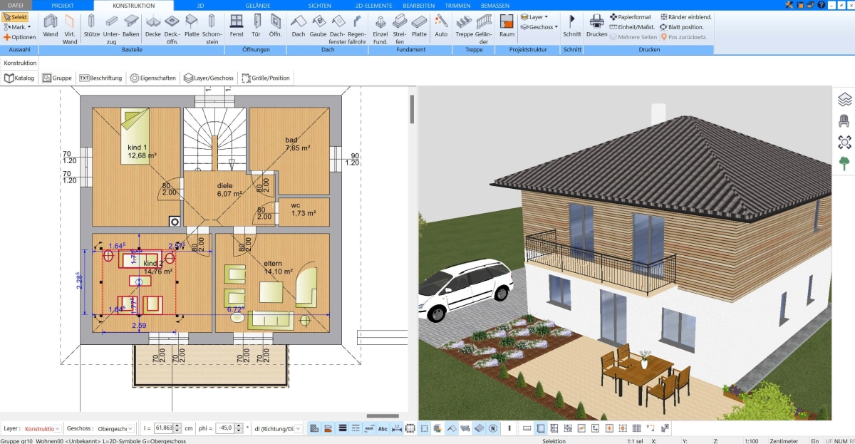 Plan7Architekt Hausplaner Software Hintergrund