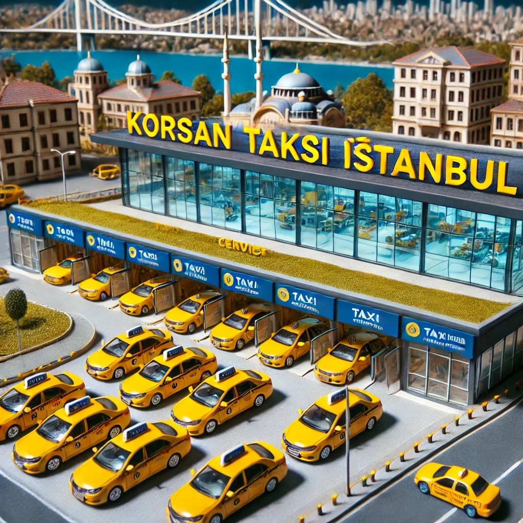 Korsan taksi istanbuls background