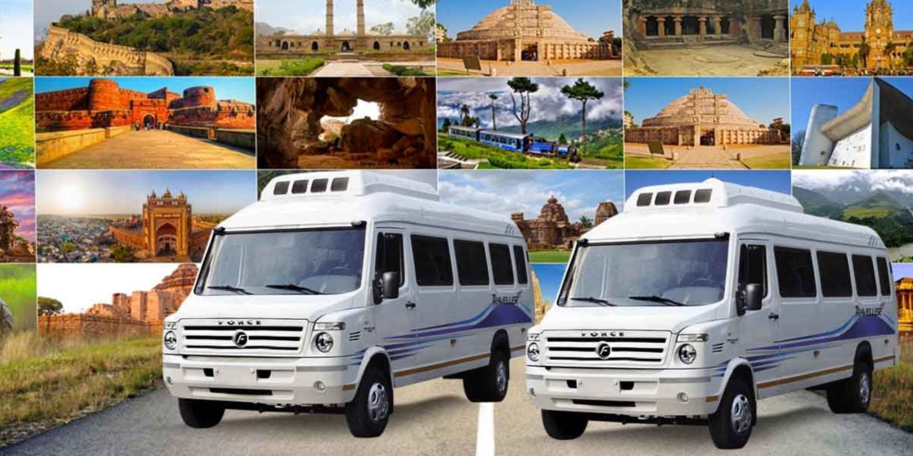 Tempo Traveller on Rent in Gurgaons background