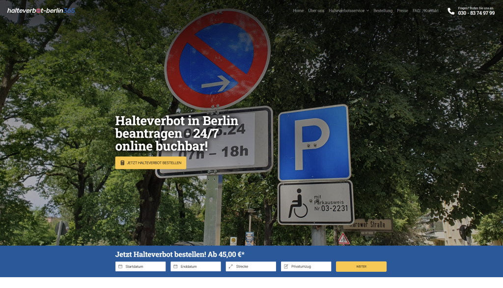 Halteverbot Berlin 365s achtergrond