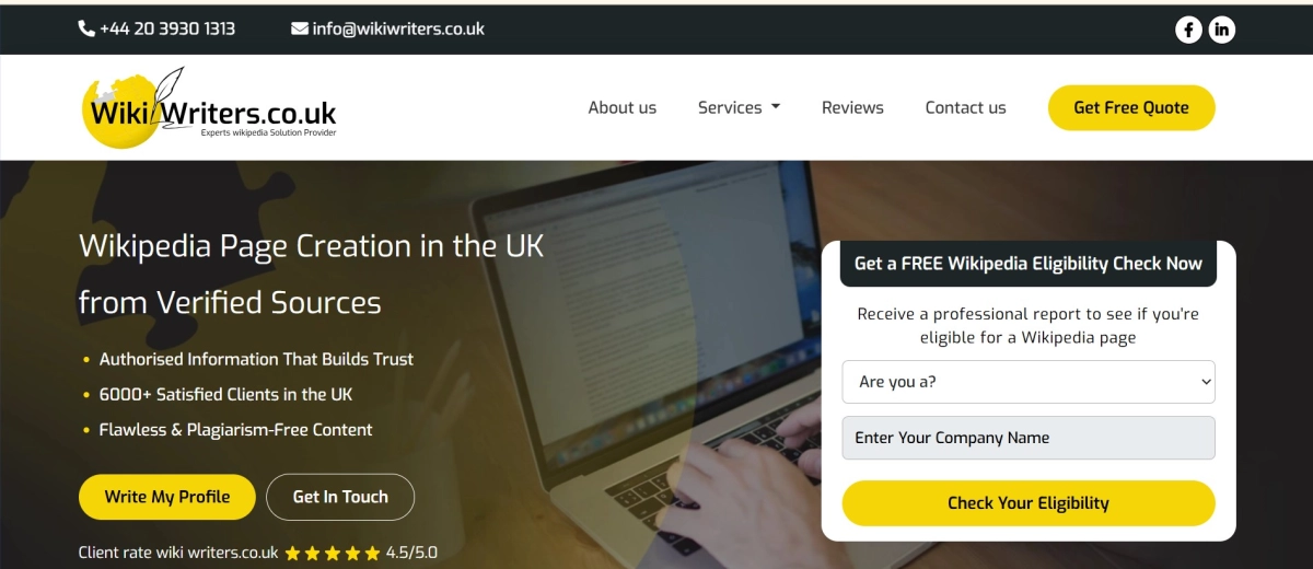 Wiki Writers UKs background