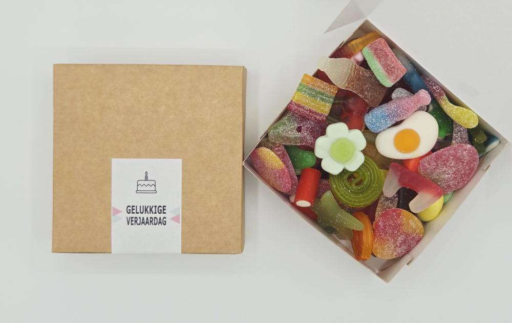 Snoepkados achtergrond