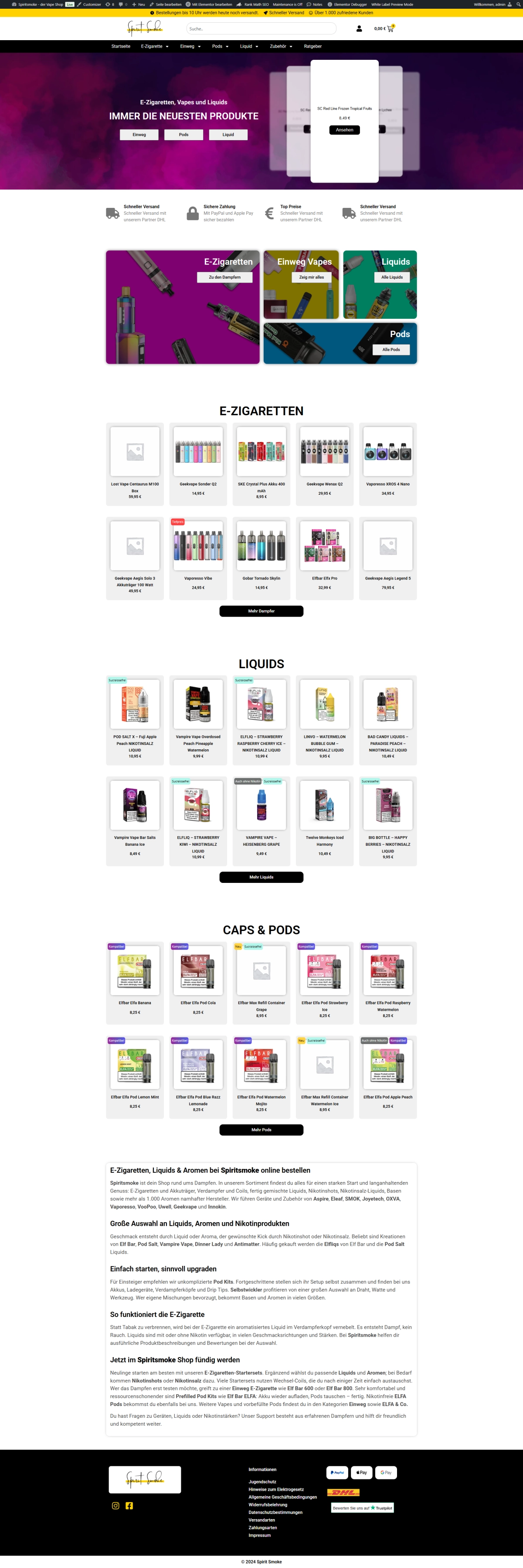 Spiritsmoke Hintergrund