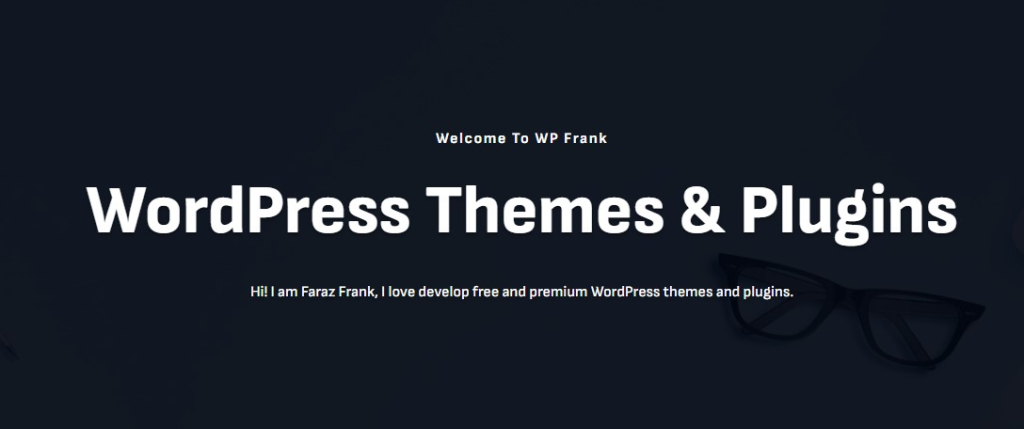 WP Frank Softwaress background