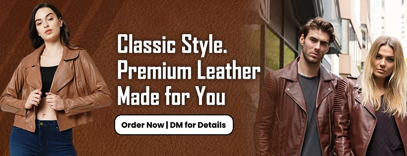 Brown Leather Jacket UKs background