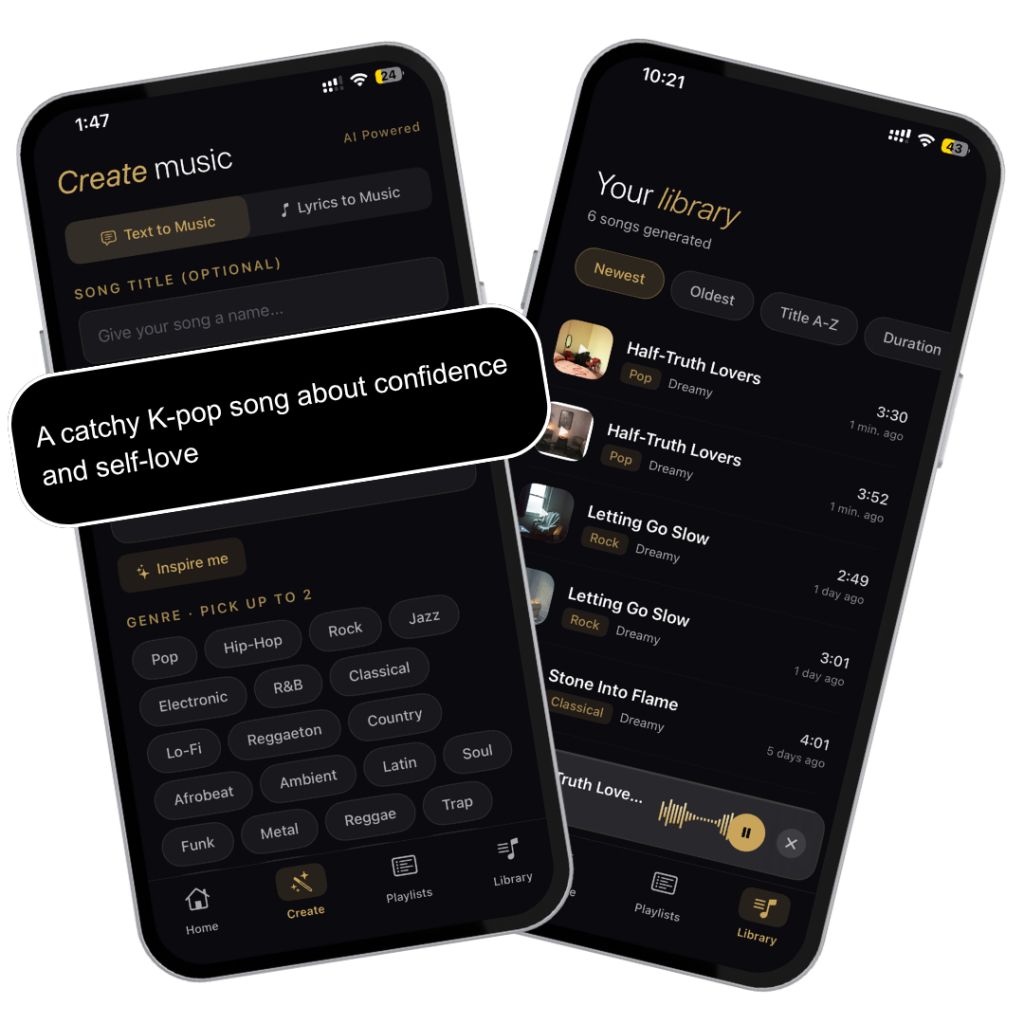 Muziko: ai song generators background
