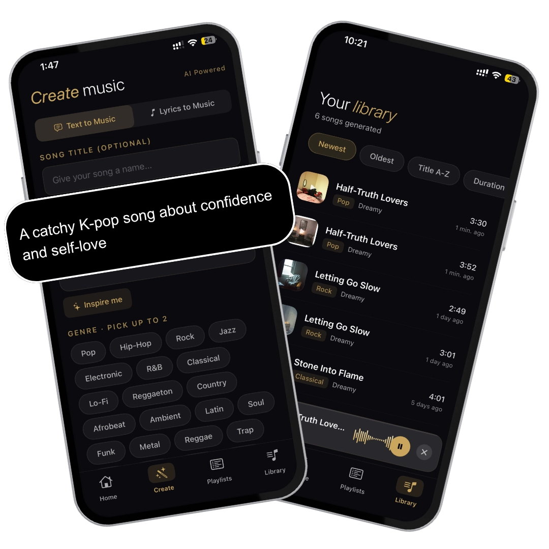 Muziko: ai song generators background