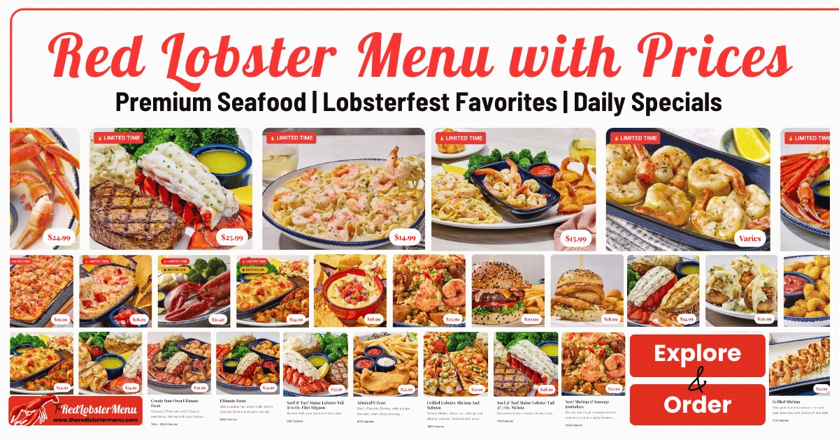 The Red Lobster Menu Guides background