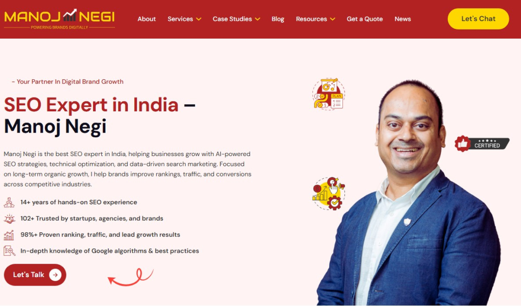 Manoj Negi SEO Experts background