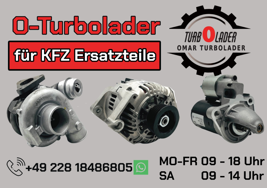 O-Turbolader - Turbolader / Lichtmaschinen / Anlasser General&uuml;berholungen Instandsetzungen Austauschs background