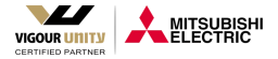 Logo of VIGOUR Unity | Mitsubishi Electric | HVAC VRF