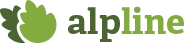 Logotip Alpline - trgovina s penjačkom i planinarskom opremom