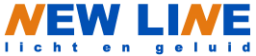 Logo van New Line licht en geluid
